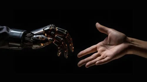 two hands about to shake,artificial intelligence,automation,machines,human hands,automated,shake hands,human hand,ai,robotics,shake hand,industrial robot,robots,cybernetics,shaking hands,human,prosthe