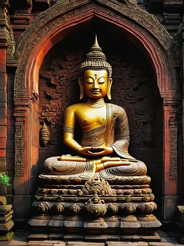 bodhgaya,manjushri,buddha statue,madhwa,tsongkhapa,samantabhadra,nibbana,jayavarman,vajradhara,ksitigarbha,buddha,buddhaghosa,dharmakaya,dharmapala,mahavira,ajahn,mahasiddha,swayambhu,buddha figure,bhaktapur,Art,Classical Oil Painting,Classical Oil Painting 06