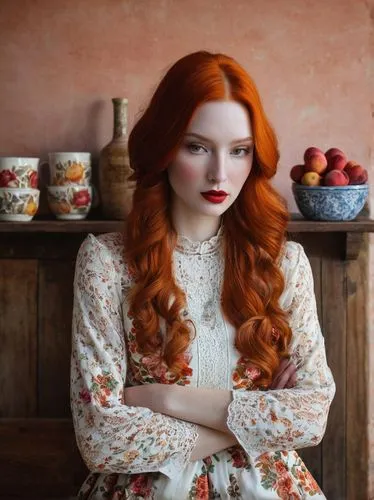 redhead doll,rousse,vintage woman,victorian lady,jingna,behenna,redheads,mosbacher,orange blossom,red head,redhair,vintage girl,vintage doll,vintage women,vintage floral,porcelain dolls,doily,vintage dress,coppery,vintage lace,Conceptual Art,Daily,Daily 22