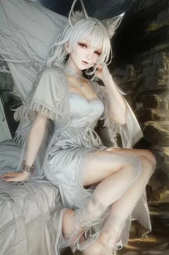 white cat,kitsune,white winter dress,white silk,white rabbit,pierrot,white lady,white rose snow queen,pale,baroque angel,rusalka,painter doll,fennec,alice,dead bride,the sleeping rose,silver wedding,white color,whitey,sleeping rose