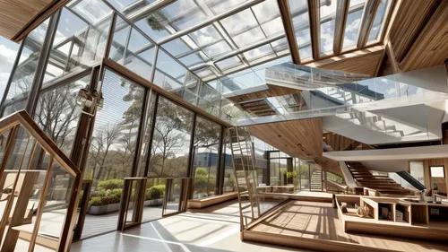 daylighting,glass roof,structural glass,timber house,eco-construction,conservatory,laminated wood,wooden beams,glass facade,glass panes,school design,hahnenfu greenhouse,eco hotel,archidaily,wooden windows,frame house,dunes house,folding roof,window film,chancellery