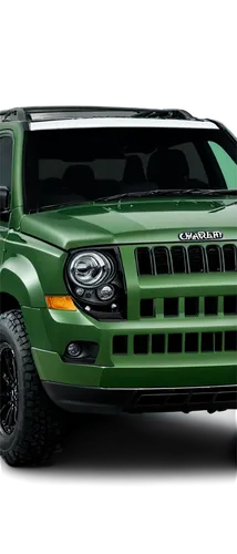 SUV jeep, rugged, off-road, military green, black wheels, high ground clearance, open doors, metallic body, shiny headlights, fog lights, license plate, sporty seats, leather steering wheel, manual tr