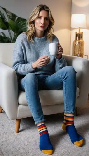 Annabelle Wallis 21 yo, loose low ponytail in nape, natural face, inquisitive expression, closed mouth, lips closed, speak letter "M", casual wear, wearing loose fit blue 501 jeans, grey wide casual p