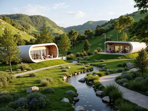 3d rendering,ecovillages,house in the mountains,render,house in mountains,svizzera,ecotopia,cube stilt houses,ecovillage,landscaped,cubic house,grass roof,home landscape,futuristic architecture,swiss house,sketchup,beautiful home,dreamhouse,holiday home,renders