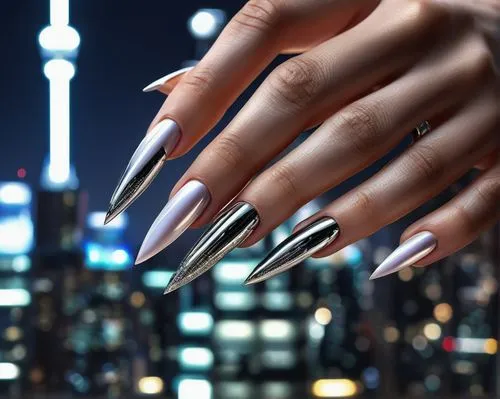 claws,nails,manicure,artificial nails,nail design,talons,nail care,roofing nails,nail art,spikes,woman hands,stiletto,shellac,manicured,nail,futuristic,gunmetal,super sharp,jewelry（architecture）,fingernail polish,Illustration,Vector,Vector 11
