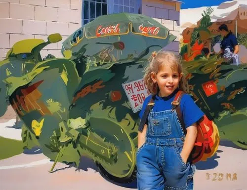 artillery tractor,military camouflage,army tank,girl in overalls,russian tank,american tank,military vehicle,victory day,tractor,armed forces day,camo,photo painting,armored vehicle,tracked armored ve