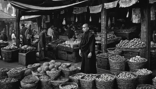 fruit market,greengrocer,vegetable market,market stall,market vegetables,vendors,the market,large market,fruit stand,market introduction,market,spice market,market fresh vegetables,fruit stands,vendor,market trade,souk,grocer,celery and lotus seeds,marketplace,Photography,Black and white photography,Black and White Photography 11