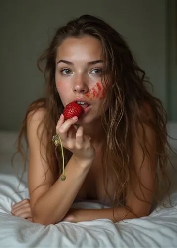 woman eating apple,girl in bed,ripe apple,woman on bed,eating apple,red apples,Photography,Documentary Photography,Documentary Photography 21