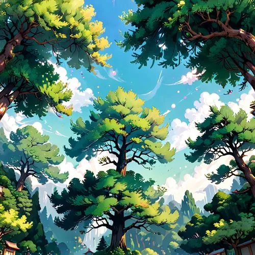tree tops,pines,forests,pine trees,forest,cartoon forest,trees,forest background,coniferous forest,forest landscape,fir forest,pine forest,the forests,forest tree,tree canopy,pine,tree grove,tree top,spruce forest,the forest,Anime,Anime,Cartoon