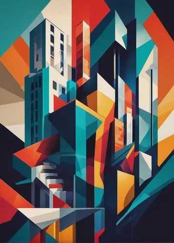 abstract retro,colorful city,art deco background,art deco,cityscape,city blocks,cityscapes,city scape,metropolis,vector graphic,vector illustration,city buildings,microdistrict,isometric,scampia,urbanity,savoye,urban landscape,cities,metropolises,Art,Artistic Painting,Artistic Painting 45