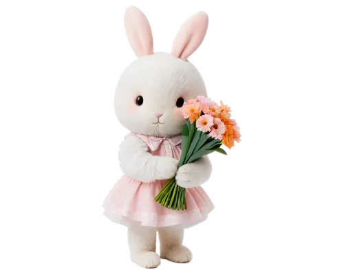 bunny on flower,flower background,flowers png,white bunny,bunni,bunny,easter background,cartoon bunny,easter bunny,bunnie,holding flowers,floral background,white rabbit,cartoon rabbit,little bunny,floral greeting,valentine flower,easter theme,bellefleur,rabbit,Illustration,Paper based,Paper Based 02