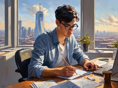 man with a computer,secretarial,office worker,modern office,world digital painting,jasinski,girl at the computer,banker,ceo,girl studying,blur office background,working space,drexel,trabajo,officered,secretariate,telecommuter,secretary,kimmelman,commissionner,Conceptual Art,Oil color,Oil Color 22