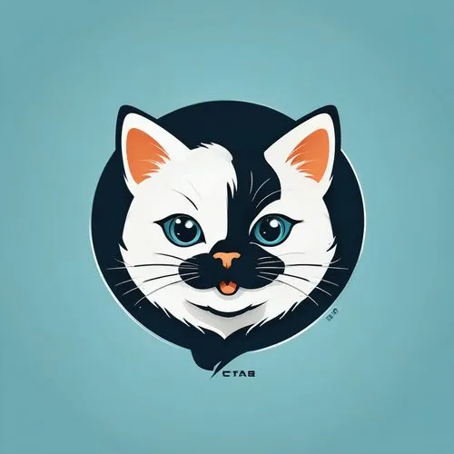 cat vector,telegram icon,cat on a blue background,tiktok icon,vector illustration,cartoon cat,frideswide,suara,vector art,cat portrait,kitka,gato,vector graphic,drawing cat,calico cat,vector design,mau,pet portrait,skype icon,cat frame,Unique,Design,Logo Design