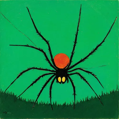 Imagine a playful spider logo for a children's book cover.,tarantula,edged hunting spider,walking spider,arachnid,arachnophobia,araneus,spider,baboon spider,spyder,widow spider,nephila clavipes,harves