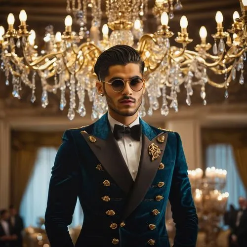 Zayn Malik as Edward Nygma,man in an ornate green jacket with gold detailing,abderahmane,ulusoy,taghmaoui,maharaja,hrh,carlito,Photography,General,Cinematic