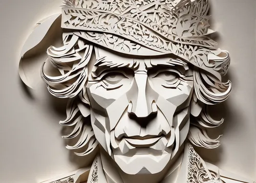 paper art,hans christian andersen,wood carving,bust of karl,sculptor ed elliott,keith richards,thomas jefferson,sherlock holmes,bust,sculpt,sculptor,uncle sam hat,png sculpture,uncle sam,stetson,christopher columbus,carved,leonardo devinci,wood art,abraham lincoln,Unique,Paper Cuts,Paper Cuts 03