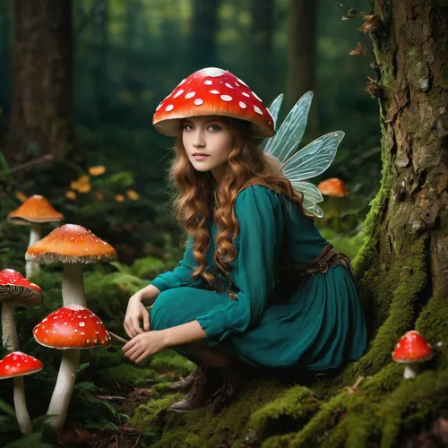 agaric,fairy forest,fly agaric,mushroom landscape,faery,forest mushroom,little girl fairy,toadstools,toadstool,children's fairy tale,faerie,amanita,mushrooming,child fairy,forest mushrooms,mushroom hat,red fly agaric,umbrella mushrooms,edible mushrooms,edible mushroom,Photography,Fashion Photography,Fashion Photography 23