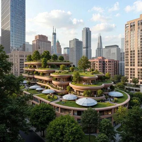 europan,roof domes,urban development,urban design,damrosch,ecotopia,kimmelman,urban park,ecovillages,renderings,futuristic architecture,cohousing,arcology,urbanism,3d rendering,tishman,safdie,ecovillage,smart city,roof garden