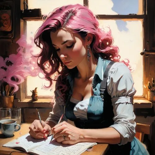 girl studying,jasinski,girl drawing,struzan,palmiotti,donsky