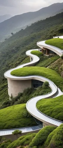 winding roads,winding road,feng shui golf course,hairpins,teshima,winding,winding steps,meandering,roads,rolling hills,obudu,carreteras,futuristic landscape,tea plantations,salalah,road to nowhere,bicycle path,mountain road,mountain highway,curvy road sign,Conceptual Art,Oil color,Oil Color 14