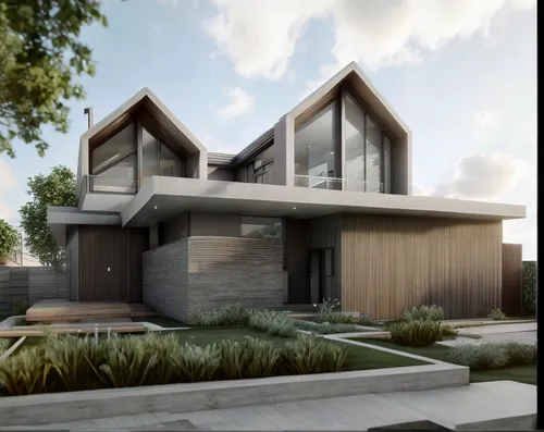 modern house,3d rendering,render,modern architecture,mid century house,landscape design sydney,residential house,dunes house,house shape,timber house,build by mirza golam pir,landscape designers sydney,smart house,danish house,residential,contemporary,smart home,crown render,garden design sydney,wooden house