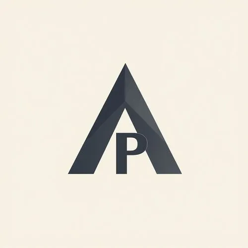 logo for a architecture firm from letter A and P,the letter logo made up of several different triangles,aprm,ap,apfsds,apfa,apoapsis,letter a,Unique,Design,Logo Design