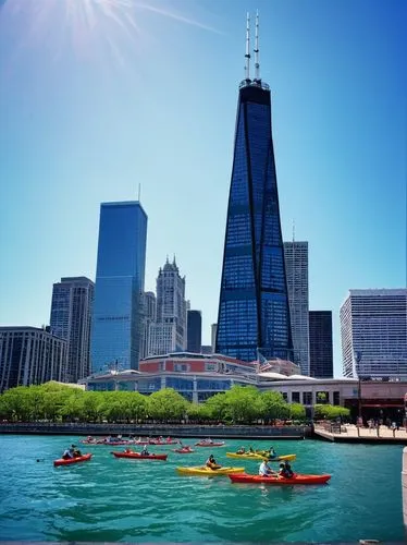 standup paddleboarding,paddleboard,kayaked,pedal boats,inlet place,kayaking,stand-up paddling,paddle board,powerboating,bizinsider,chicago skyline,gotshal,tugboats,lakefront,powerboats,kayaks,kayakers,kayak,freedom tower,1 wtc,Art,Artistic Painting,Artistic Painting 38