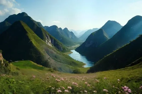 the valley of flowers,changbai mountain,tianchi,mountainous landscape,the mongolian-russian border mountains,bernese highlands