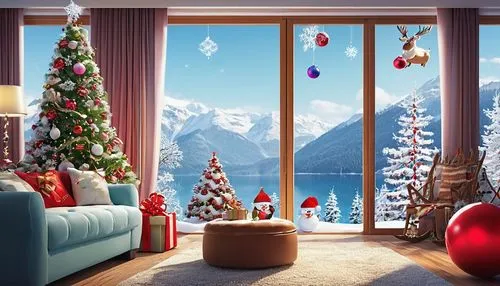 christmas room,christmas banner,christmas landscape,festive decorations,christmas scene,knitted christmas background,christmas background,christmas motif,christmasbackground,christmas wallpaper,christmas snowflake banner,christmas decor,christmas snowy background,christmas trailer,christmas decoration,holiday decorations,north pole,christmas decorations,christmas house,christmas travel trailer,Illustration,Abstract Fantasy,Abstract Fantasy 10