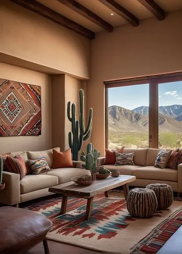 living room,family room,contemporary decor,modern living room,kilim,livingroom,sitting room,southwestern,mid century modern,interior decor,modern decor,stucco ceiling,desert landscape,luxury home interior,minotti,sofas,bonus room,panamint,amanresorts,desert desert landscape,Conceptual Art,Sci-Fi,Sci-Fi 23