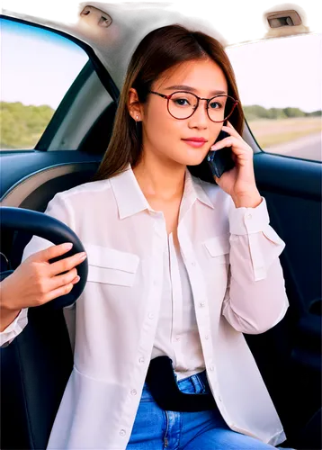 secretarial,blur office background,cornelisse,girl in car,on the phone,business woman,businesswoman,bussiness woman,lakorn,pangako,woman in the car,phone call,commercial,saleslady,car model,elle driver,business girl,woman holding a smartphone,stressed woman,car assessment,Illustration,Japanese style,Japanese Style 18