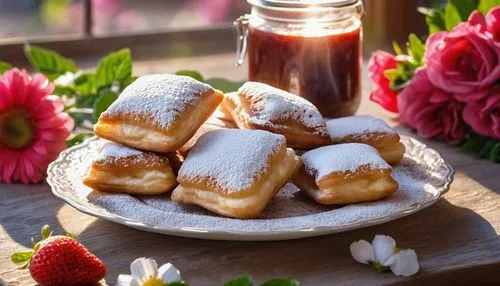 strudels,beignets,beignet,pastries,panetti,ricciarelli,Photography,General,Realistic