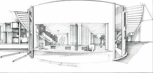 circular staircase,archidaily,school design,theatre stage,architect plan,structural glass,stage design,outside staircase,kirrarchitecture,theater stage,technical drawing,staircase,construction set,the interior of the,house drawing,elevators,aqua studio,renovation,frame drawing,enclosure,Design Sketch,Design Sketch,Pencil Line Art