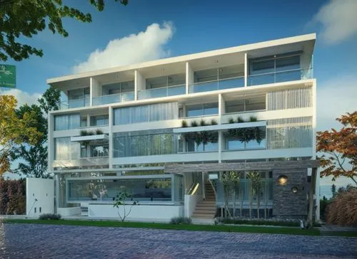 condominia,fresnaye,3d rendering,residencial,modern house,appartment building,Photography,General,Natural