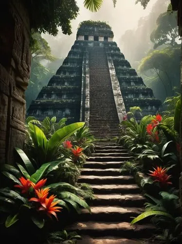 tikal,pakal,chichen itza,palenque,amazonica,aztecas,step pyramid,azteca,aztec,pyramid,calakmul,mayan,kukulkan,ziggurat,bonampak,yavin,eastern pyramid,xunantunich,mesoamerican,yucatan,Photography,Artistic Photography,Artistic Photography 05