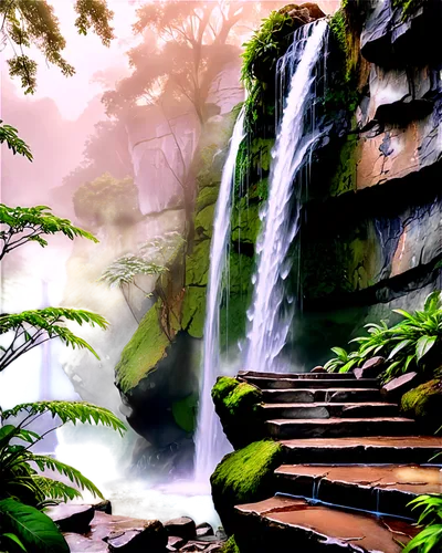 waterfall,waterfalls,ash falls,a small waterfall,brown waterfall,water fall,water falls,cartoon video game background,falls,green waterfall,nectan,nature background,cascada,ilse falls,bridal veil fall,rainforest,landscape background,rainforests,cascading,cachoeira,Conceptual Art,Graffiti Art,Graffiti Art 08