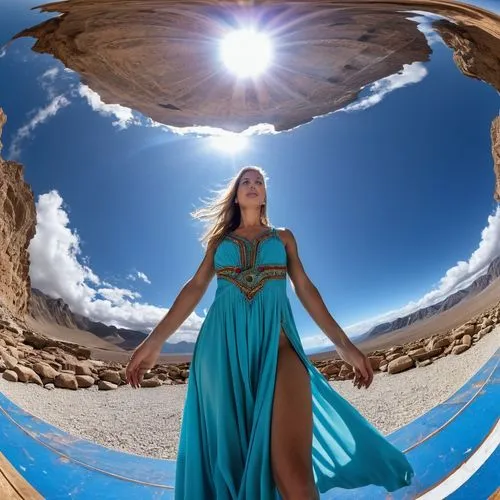 Mujer con melena larga, flotando en el espacio sideral con una tunica vaporosa
,girl on the dune,crystal ball-photography,cappadocia,dead vlei,girl in a long dress,petra tou romiou,fisheye lens,fish e