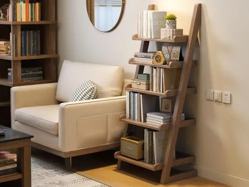 bookcases,bookcase,bookshelves,bookshelf,shelving,wooden shelf,bookstand,nook,shelves,hallway space,contemporary decor,newstands,modern decor,book wall,seating furniture,wooden ladder,alcove,walk-in c