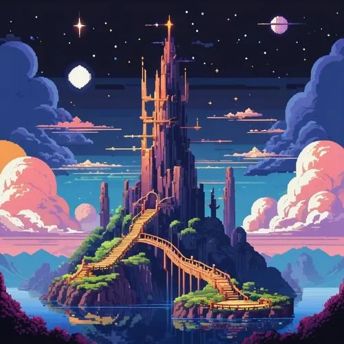 fantasy city,fantasy world,futuristic landscape,3d fantasy,wonderlands,pixel art,space port,dreamlands,fantasy landscape,knight's castle,citadels,dream world,bird kingdom,principality,castlevania,fairy world,skylands,homeworld,skyterra,kingdoms