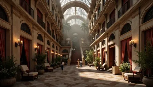 sapienza,carreau,riad,theed,passage,venetian,corridors,arcades,courtyards,arcaded,passageways,passageway,atriums,3d rendered,milanesi,cortile,corridor,3d rendering,galleria,render