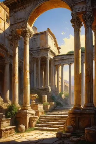 ancient city,panagora,artemis temple,ephesus,delos,palmyra,capitolium,greek temple,acropolis,pillars,the ancient world,ancient buildings,ancient,metapontum,celsus library,achaea,petra,solstices,pompeya,necropolis,Conceptual Art,Daily,Daily 09