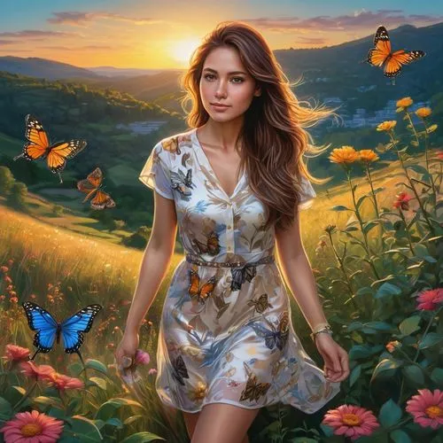 girl in flowers,butterfly background,beautiful girl with flowers,springtime background,flower background,fantasy picture,portrait background,floral background,spring background,butterfly floral,julia butterfly,floral,landscape background,floral dress,spring leaf background,nature background,fantasy portrait,splendor of flowers,fantasy art,romantic portrait,Photography,Artistic Photography,Artistic Photography 02