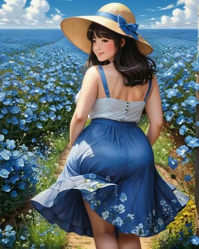 blue daisies,blue hydrangea,blue flax,country dress,blue rose,girl in flowers,girl picking flowers,blue flower,blue butterfly background,countrygirl,countrywomen,countrywoman,field of flowers,blue bonnet,blue flowers,milkmaids,blue petals,jasmine blue,springtime background,blue butterflies,Conceptual Art,Daily,Daily 16