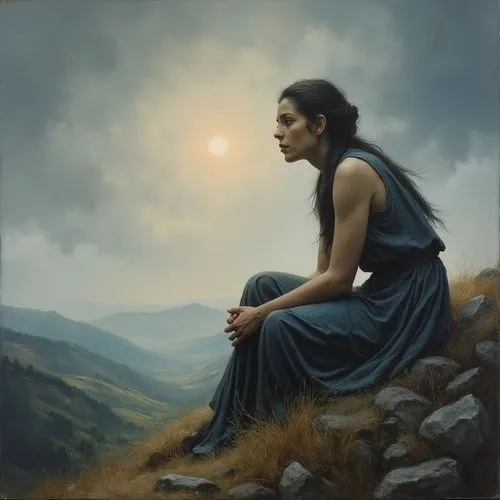 heatherley,siggeir,gekas,shepherdess,woman thinking,praying woman