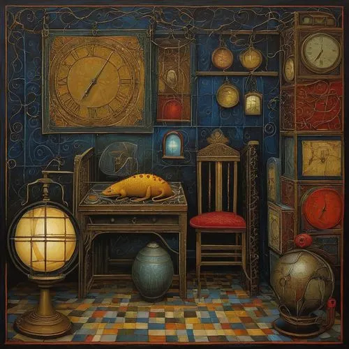 clockmaker,clockmakers,blue lamp,children's room,blue room,doctor's room,tansu,antique background,kienholz,antiquorum,orrery,antiques,children's bedroom,victorian room,antiquariat,grandfather clock,clemenger,boy's room picture,consulting room,danish room,Illustration,Abstract Fantasy,Abstract Fantasy 09
