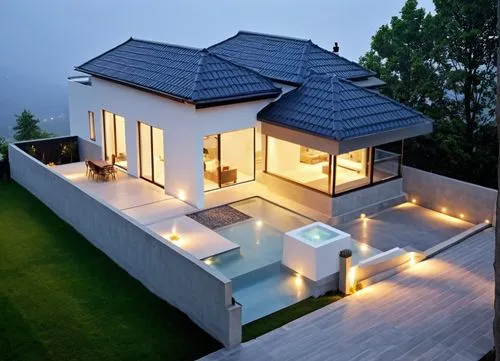 roof landscape,modern house,pool house,beautiful home,dreamhouse,house roof,Photography,General,Realistic