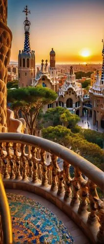 guell,park güell,gaudi,seville,andalucia,barcelone,spain,alcazar of seville,espagne,andalucian,gaudi park,barcelona,andalusia,barcellona,sintra,alicante,sevilla,spagna,benalmadena,dorne,Illustration,Retro,Retro 19