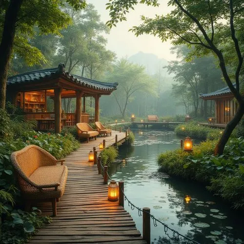 japan garden,japanese garden,ryokan,ryokans,shaoming,wooden bridge,beautiful japan,hangzhou,japan landscape,japanese zen garden,teahouse,lake tanuki,tranquility,hyang garden,idyllic,garden pond,kyoto,suzhou,onsen,spa,Photography,General,Realistic