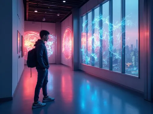 light of art,futuristic art museum,art gallery,light space,glass wall,art museum,museums,blue room,vapor,neon ghosts,ocad,ambient lights,aquariums,aesthetic,colored lights,sensorium,neon light,exhibited,art silhouette,fluorescents,Photography,General,Realistic