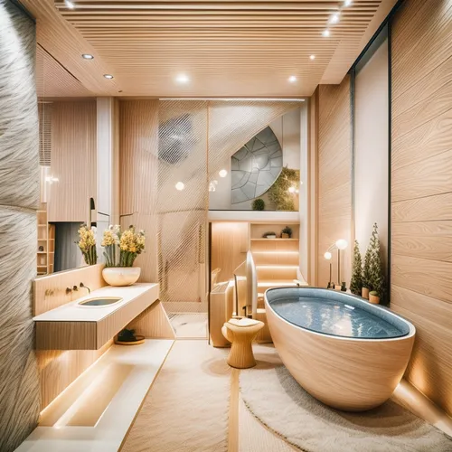 luxury bathroom,bathtub,modern minimalist bathroom,tub,bathtub accessory,shower bar,modern decor,baths,interior design,bathroom,luxury,interior modern design,luxury home interior,contemporary decor,bath,wooden sauna,luxurious,shower base,spa,beauty room